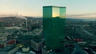 Zurich Primetower Drone in 4k (Ultra HD)