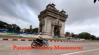 362. Exploring Vientiane Laos. Riding a tuktuk with my hubby. 🇱🇦