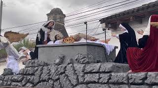 Solemne traslado procesional del Señor Sepultado de La Merced, Antigua Guatemala 2024.