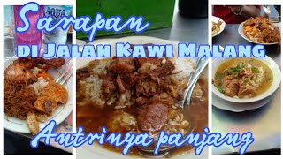 Sarapan 🍽️ di Jalan Kawi Malang Antrinya Panjang