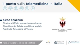 Tavolo tecnico-scientifico VIS POLIMI | Intervento di Diego Conforti (Provincia Autonoma di Trento)