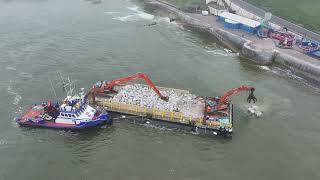 Cromer Rock Armour sea defence project