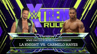 WWE 2K24 Universe Mode | LA Knight Vs Carmelo Hayes | EXTREME RULES