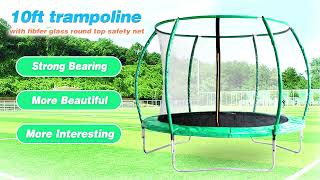 Endless Fun: High-Quality 10ft Kids Trampoline - Customizable Colors, Sizes, and Logos!