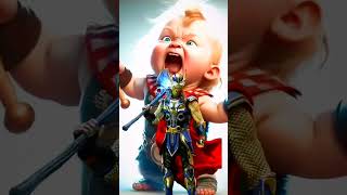 Marvel avengers powerful little baby character #shorts