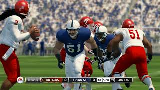 Rutgers Football at Penn State | 2023 simulation (NCAA Football 14)