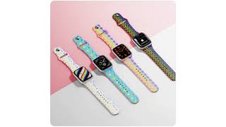 Laser Engravable Apple Watch Band တွေအကြောင်း(Apple Watch Bands with Laserable Rainbow Filling)