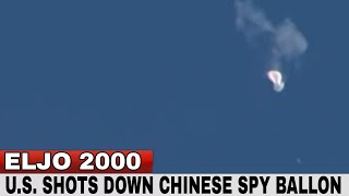 U.S. Shoots Down Chinese Spy Balloon Off the Coast of the Carolinas