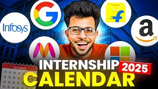 Internship Calendar 2025 | Which company hires When OFFCAMPUS Internship ? 👨🏻‍💻✅