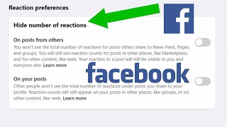 How To Hide Number Of Reactions On Facebook Laptop/PC (2024)