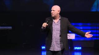 Pastor Ashley Evans  at Wednesday service  shoreline  church austin texas 8-31-11