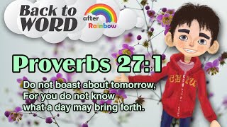 Proverbs 27:1 ★ Bible Verse | Memory Verse for Kids