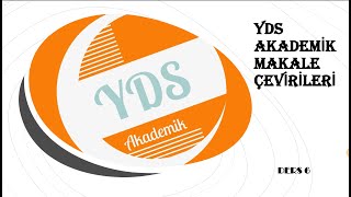 YDS Makale Çevirileri-Cam Gibi Kırılacağını Düşünme Sendromu-Ders 6