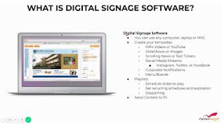 What is Digital Signage Software?