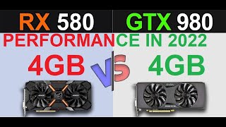 GTX 980 4GB vs RX 580 4GB 2023