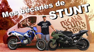 Je vous présente mes MOTOS DE STUNT (dt 125, cbr 600)