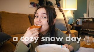 A Cozy Snow Day Vlog / Making Bagels & Hanging Out