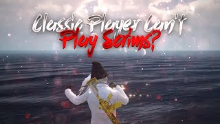 Classic Player Cant Grind For Competitive? | Pubg Mobile Montage | Classic Player In Scrims Pubg