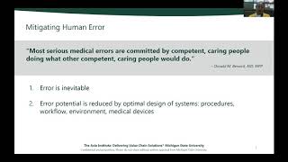 3 - Axia Institute - Revolutionizing Patient Safety Conf. Oct.6, 2020 Clinical Focus - Hospital Exec