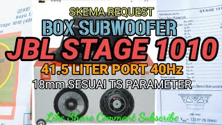 Skema Request Box Subwoofer JBL Stage 1010 41.5 Liter