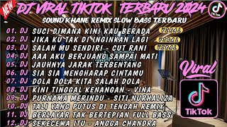 DJ VIRAL TIKTOK TERBARU FULL BASS || DJ SLOW BASS 2024 || DJ CIINAN BANA