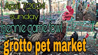 April 7,2024 sunday ,hennie game fowl grotto pet market