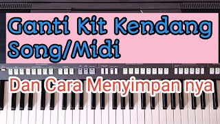 Cara ganti kendang di song midi yamaha psr 750/950/770/970/775/975/sx700/sx900