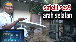 tracking satelit ses9 menghadap ke selatan