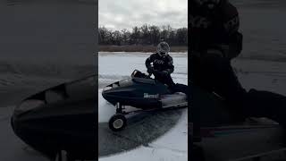 The Polaris 340 that could…😂 #snowmobile