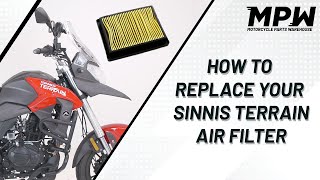 How to Replace your Sinnis Terrain 125 Air Filter