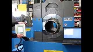 HM 480 Production Crimper - doing 10" crimping