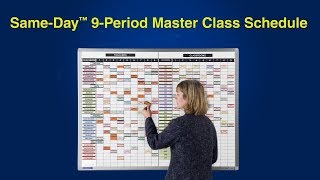 Magnetic Master Class Scheduling Whiteboard