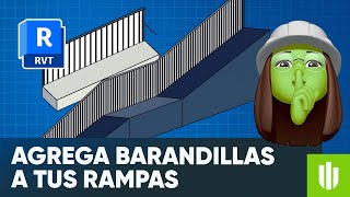 BARANDAS en SUELO INCLINADO o RAMPAS con REVIT 😉 Tutorial paso a paso Arcux