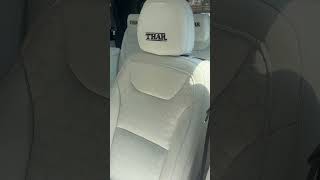 Mahindra Thar white premium car seat cover # Sahiba car