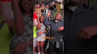 Chioma Adeleke having a good time as Davido rocks the stage at a recent event in the U.S #awayfest