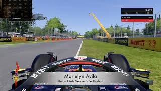 F1- Union Owl Marielyn Avila races Monza