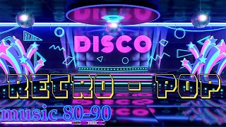 Retro pop music disco 80-90