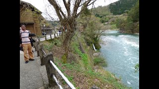 Shirakawago riverside, stunning Alpine scenery, Japan