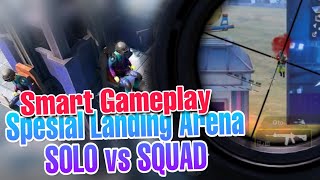 Smart Gameplay Solo vs Squad Special Landing Arena - PUBG Mobile