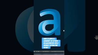 How to apply a gradient to letters in Illustrator for a visually attractive result.#adobe #Design