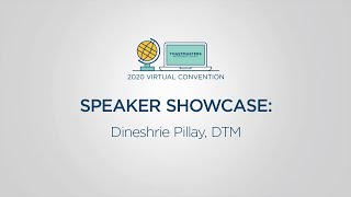 Toastmasters 2020 Convention Speaker Showcase: Dineshrie Pillay