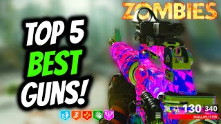 TOP 5 *BEST* PACK A PUNCHED WEAPONS IN COLD WAR ZOMBIES!