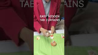 Easy DIY Hidden Tab Curtains #shortvideo #shorts #short #valrinevernondesigns