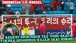 🔴Begini reaksi unik Shin Tae Yong saat saat Timnas U-19 dihajar Korsel U-19