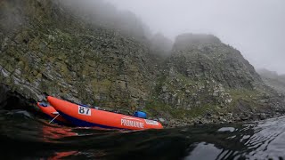 DIVING under MASIVE CLIFS . In the Shetland mist. (Episode 53)