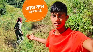 पहाड़ों के काम-काज || Pahadi lifestyle vlogs || Anuj Pahadi