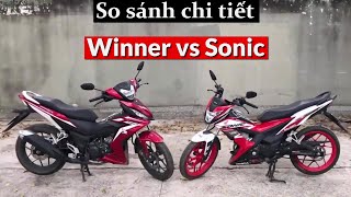 Đánh giá chi tiết WINNER 150 vs SONIC 150R