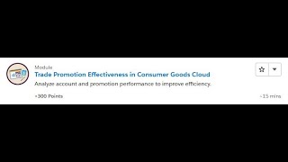 Trade Promotion Effectiveness in Consumer Goods Cloud [Salesforce Trailhead Answers]