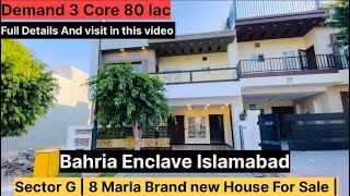 Bahria Enclave Islamabad Sector G:  8-Marla Brand New House for Sale | 5 Beds, Attached Baths #house