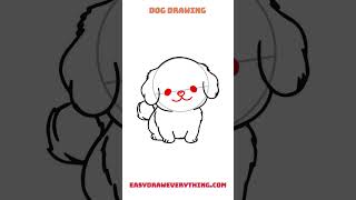 Dog drawing easy #easytodraw #drawinglessons #cutedraws